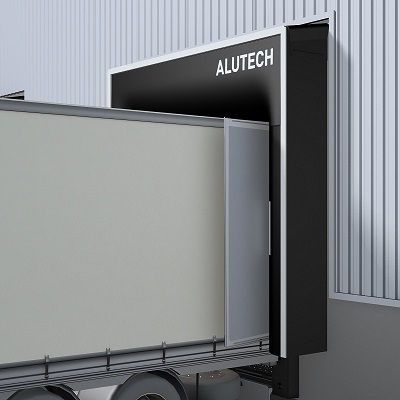 Герметизатор проема (Докшелтор) со складной рамой DSF ALUTECH 3400*4500 Герметизатор проема (Докшелтор) со складной рамой DSF ALUTECH 3400*4500