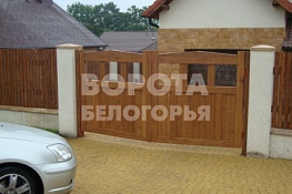 Распашные ворота из Дерева автоматические