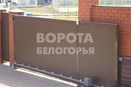 Откатные ворота Дорхан с приводом Частный дом