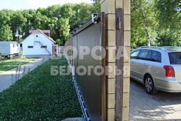 Откатные ворота в частный дом