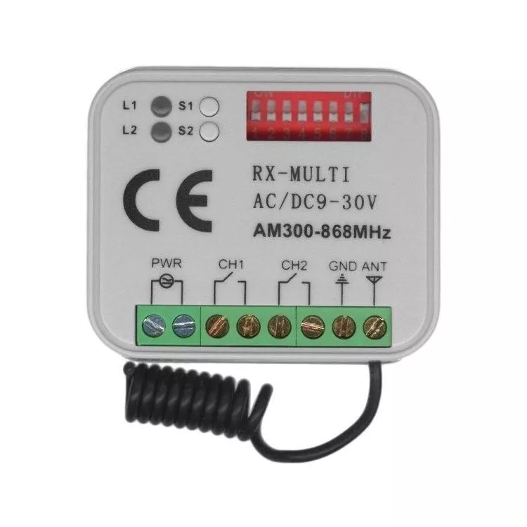 Универсальный  внешний приемник RX-MULTI 300-868MHz AC/DC9-30v (мультичастотный)