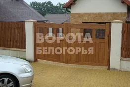 Распашные ворота из Дерева автоматические